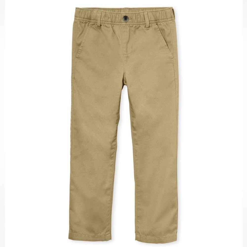 Children’s Place NWT Youth School Uniform Flax Tan Boys Pants Youth Size 14